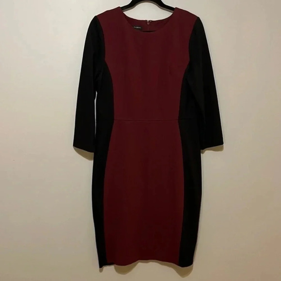Talbots | Color‎ block matron & black knee length dress women’s 10 flattering - Picture 6 of 6